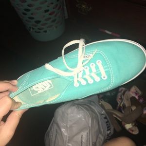 Turquoise vans size 7